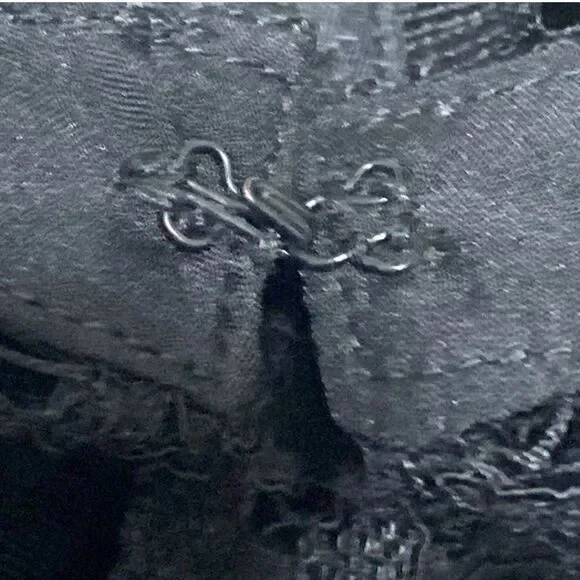 NWT Laundry by Shelli Segal Black Lace Collared Lined Top Women Size M - Picture 8 of 13